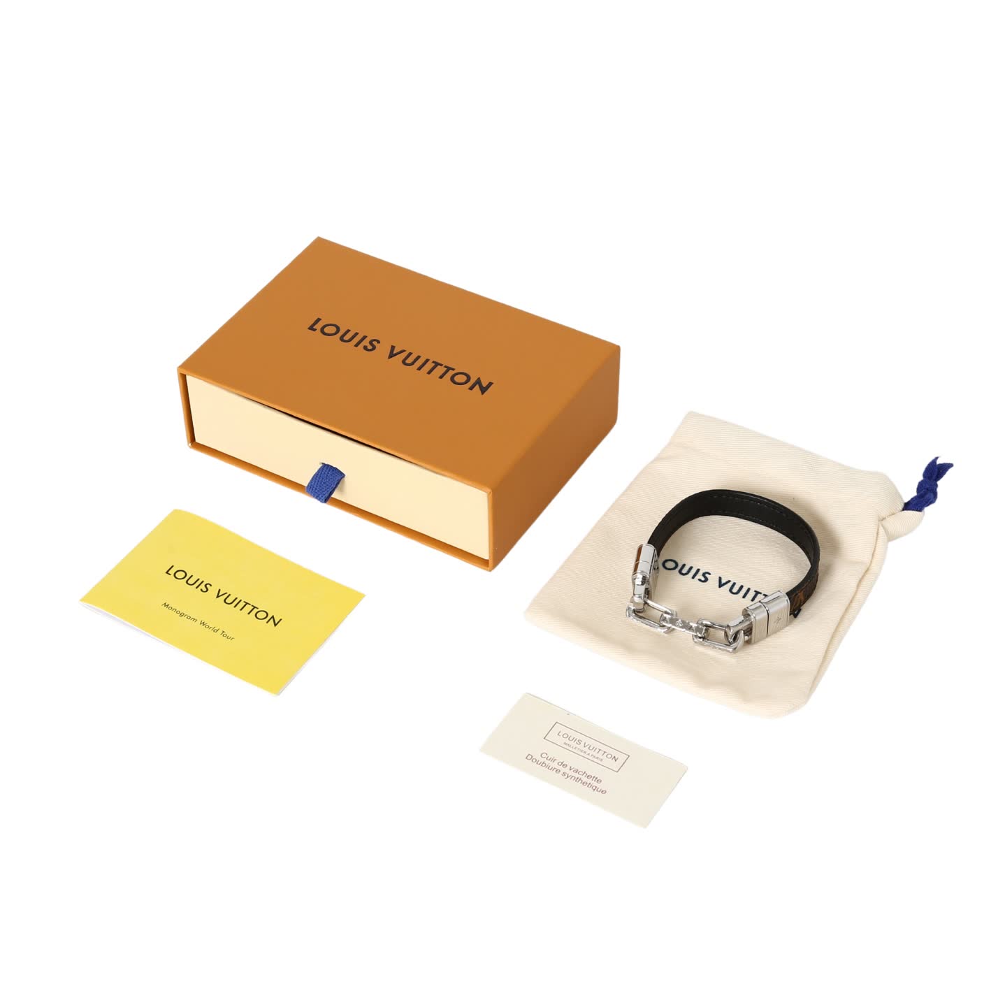 Louis Vuitton Leather Bracelet-M8405E